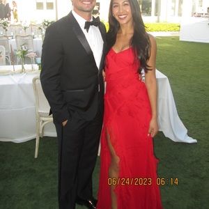 Lulus Red Ruffle Maxi Dress